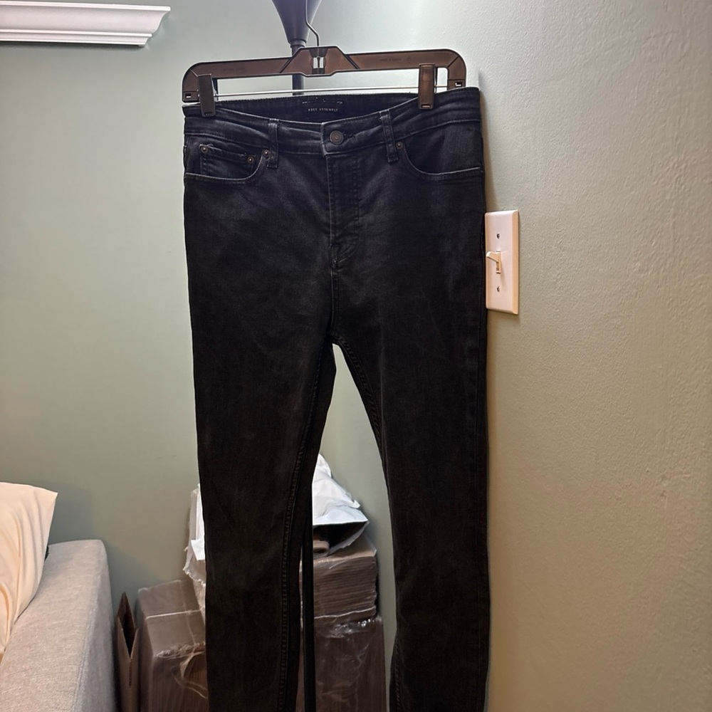 Free Assembly Women's Black Straight Leg Jeans